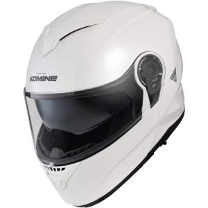 コミネ KOMINE HK-171 FL システムヘルメット パールホワイト XL バイク用 01-171-P.WH-XL