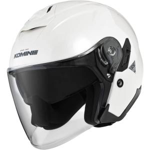 コミネ KOMINE FL コンポジット FRP ジェットヘルメット パールホワイト バイク用 01-172-P.WH-L｜GBFT Online