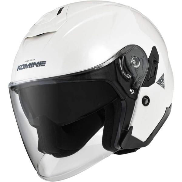 コミネ KOMINE FL コンポジット FRP ジェットヘルメット パールホワイト バイク用 01...