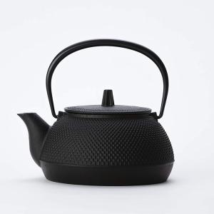 岩鋳 Iwachu 鉄瓶 黒焼付 0.65L 鉄瓶兼用急須 5型新アラレ IH対応 12822