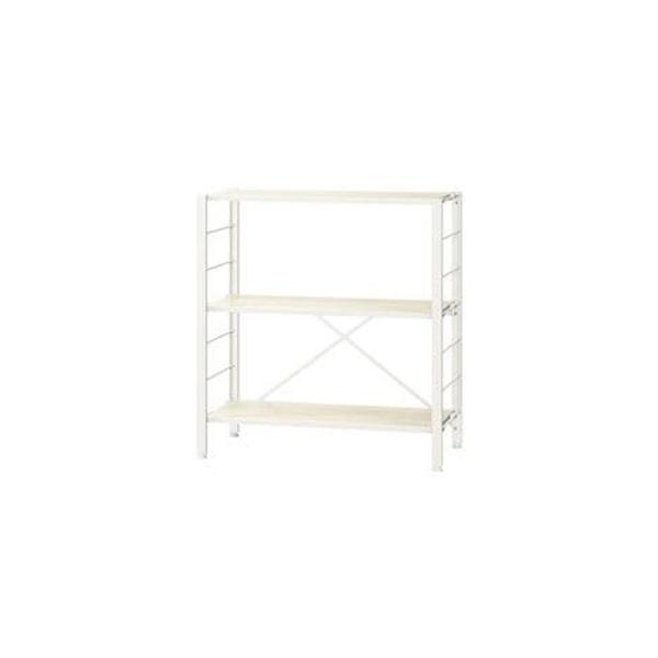 アイリスオーヤマ 組立簡単 連結スチールラック KRSR-3 ホワイト