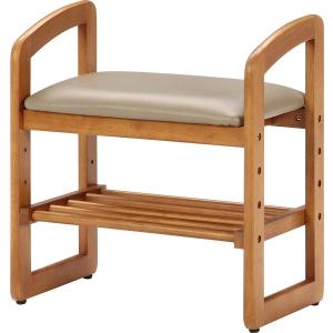 不二貿易 サポートチェア 合成皮革 天然木 95778