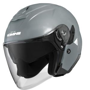 コミネ KOMINE FL コンポジット FRP ジェットヘルメット バサルトグレイ M バイク用 01-172-B.GRY-M