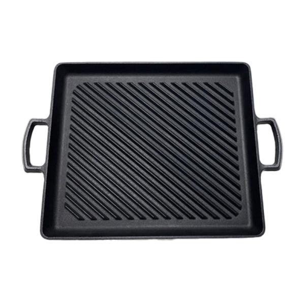 岩鋳 Iwachu 南部鉄器 オイルプレートグリル ブラック 23014 日本製