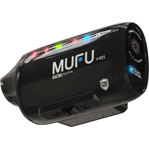 MAXWIN MUFU MF V40SB W バイク用ドライブレコーダー 前後2カメラ 2K WiF...