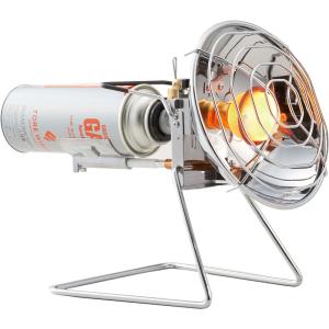 イワタニ Iwatani FORE WINDS OUTDOOR HEATER シルバー 調整器付き屋外専用 アウトドアヒーター  FW-OH01｜gbft