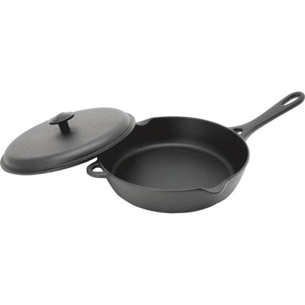 岩鋳 Iwachu フライパン24蓋付 黒焼付 内径23.5cm IH対応 南部鉄器 24112