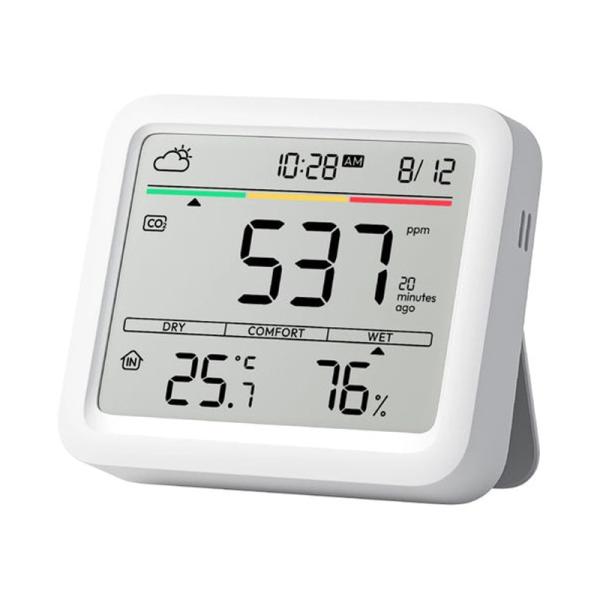 SwitchBot スイッチボット CO2センサー 温湿度計 快適指数 換気アラーム W490001...