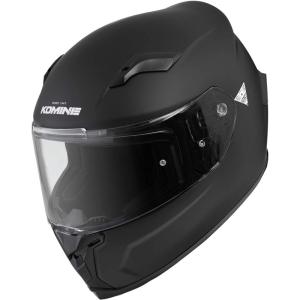 KOMINE コミネ フルフェイスヘルメット マットブラック バイク用 マグネットバックル 01-170-M.BK-XL｜gbft