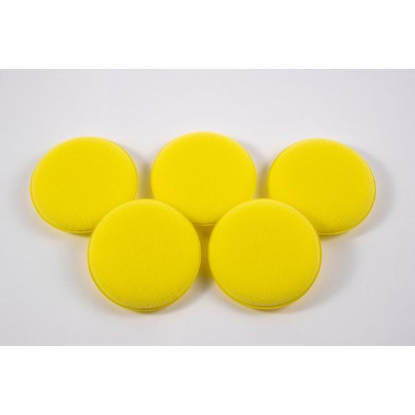 【洗車便利グッズ】名もなきシリーズ　多用途パフスポンジ5個SET【コーティング塗り込みや下処理の磨き...