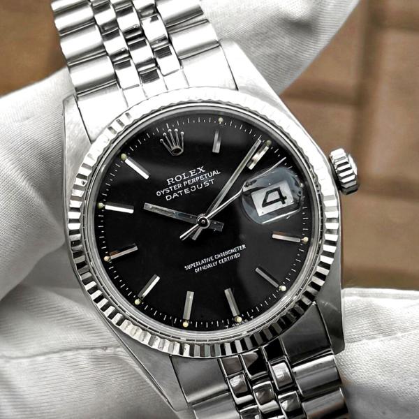 【超希少 / 値下げ交渉可!!】ROLEX ロレックス デイトジャスト 1601 黒 ジュビリーブレ...