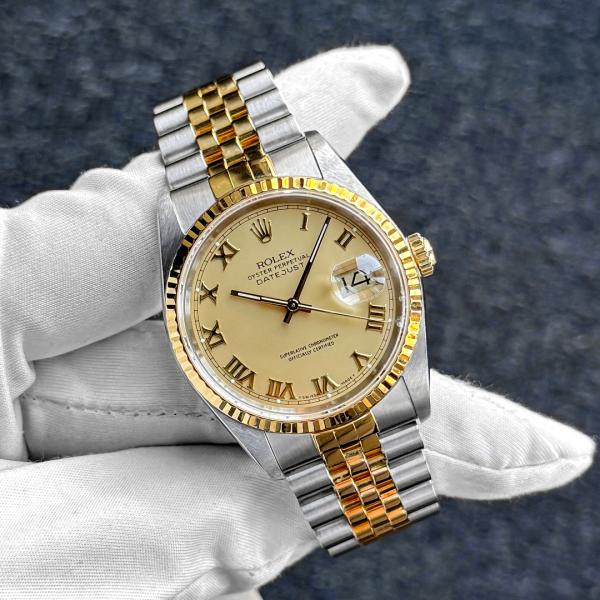 【値下げ交渉可!!】ROLEX ロレックス デイトジャスト 36 16233 ローマ インデックス ...