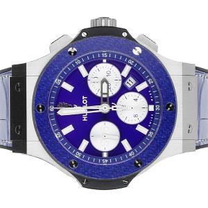 HUBLOTウブロ、ラバーベルト 青 クロコ&黒ラバー HUBLOT（ウブロ） 【日本限定モデル 廃盤】HUBLOT 純正ベルト デニム