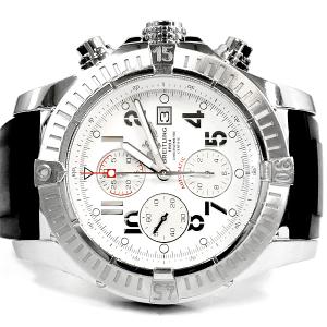 ブライトリング（BREITLING） クロノマット41用 純正レザーベルト 白