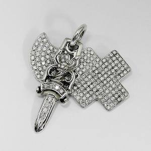 CHROME HEARTS クロムハーツ スリートリンケッツ パヴェ ダイヤモンド ペンダント トップ 3トリンケッツ ダイヤ スペシャルオーダー品  中古 美品 :ch-3trinckets-pave-used:ジュエリーささき X ジーボーラー ヤフー店 - 通販 - Yahoo!ショッピング