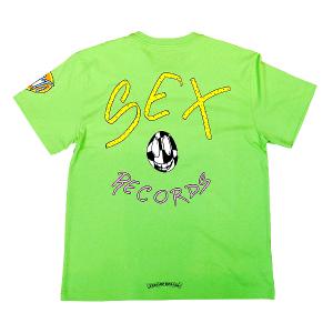 CHROME HEARTS クロムハーツ Tシャツ MATTYBOY マッティボーイ SEX RECORDS セックス レコーズ グリーン XL 新作 新品 激レア 半袖 本物｜gbss