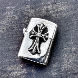 CHROME HEARTS クロムハーツ CHクロス V1 ジッポ ライター ダイヤモンド ZIPPO ジッポー ダイヤ 希少 レア｜gbss