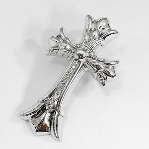 CHROME HEARTS クロムハーツ ダブルCHクロス SM パヴェ ダイヤモンド｜gbss