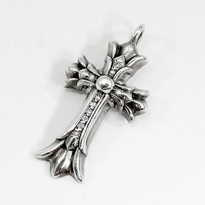 CHROME HEARTS クロムハーツ ダブルCHクロス タイニー パヴェ ダイヤモンド｜gbss