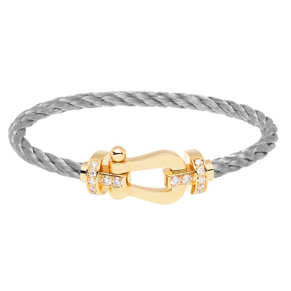 FRED フレッド フォース10ブレスレット 18K イエローゴールド ダイヤモンド ラージモデル ...