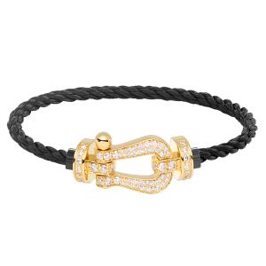 FRED フレッド フォース10ブレスレット 18K イエローゴールド ダイヤモンド ラージモデル LM メンズ フォース10 ブレスレット 新品 純正ダイヤ