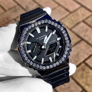 G-SHOCKカスタム GA2100 カーボンコア カスタムベゼル 本体SET ブラック G-BALLER正規品 保証付｜gbss