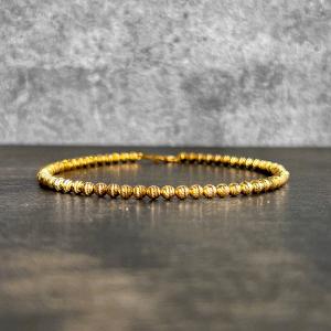 G-BALLER / ジーボーラー】K18 ターコイズ ビーズブレスレット 本物 18