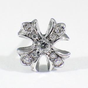 CHROME HEARTS クロムハーツ NO2 CHプラス スタッドピアス パヴェダイヤモンド インボイス原本付属｜gbss