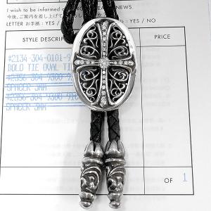 CHROME HEARTS クロムハーツ ボロ オーバルループタイ パヴェ