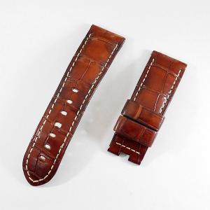 PANERAI パネライ 純正 レザーベルト ブラウン 22-24mm Dバックル用
