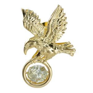 クラウン 王冠 ダイヤモンド ブローチ ラペルピン タイニーピン ピン