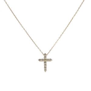 プラチナ900 プラチナ850 ダイヤモンド クロス ネックレス : ジェム