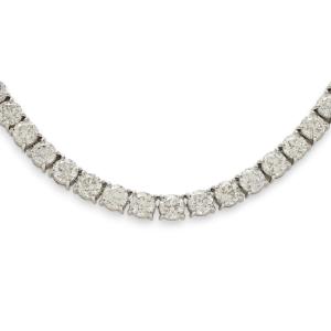 ０.６ｃｔ天然ダイヤモンドプラチナ９００　プラチナ８５０ネックレス プラチナ850 プラチナ900 ダイヤモンド テニス ネックレス : ジェム
