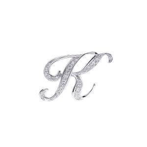 ユキザキ アルファ イニシャルペンダントトップ【K】Mサイズ【正規品