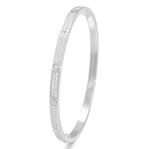 カルティエ ラブ スモールモデル K18ホワイトゴールド ブレスレット 中古