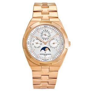 ヴァシュロン・コンスタンタン VACHERON CONSTANTIN オーヴァーシーズ 4300V/120R-B064 シルバー文字盤 中古 腕時計 メンズ