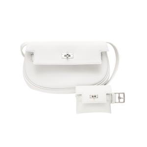 エルメス HERMES ケリー(その他) スイフト ニューホワイト シルバー金具 W刻印 未使用 バッグ レディース