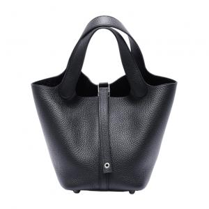 エルメス HERMES ピコタンロックPM トリヨンクレマンス ブラック シルバー金具 K刻印 未使用 バッグ レディース