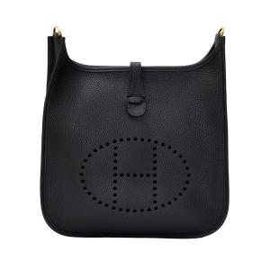 エルメス HERMES エブリン 3PM トリヨンクレマンス ブラック ゴールド金具 K刻印 未使用 バッグ レディース