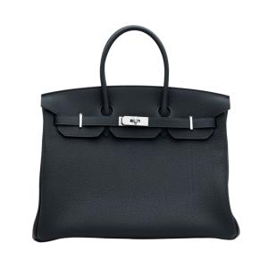 エルメス HERMES バーキン35 トゴ ブルーニュイ マットシルバー金具 G刻印 未使用 バッグ レディース