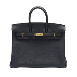 エルメス HERMES バーキン25 トゴ ブラック ゴールド金具 G刻印 未使用 バッグ レディース