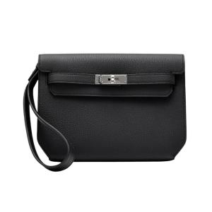エルメス HERMES ケリー デペッシュ トゴ ブラック シルバー金具 G刻印 未使用 バッグ レディース