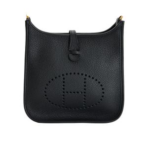 エルメス HERMES エブリン トリヨンクレマンス ブラック イエローゴールド金具 G刻印 未使用 バッグ レディース