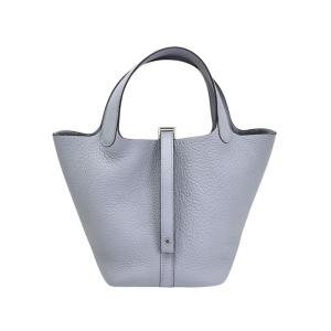 エルメス HERMES ピコタンロックPM トリヨンクレマンス グリパンタン シルバー金具 G刻印 未使用 バッグ レディース