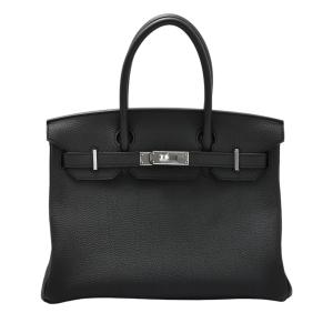 エルメス HERMES バーキン30 ブラック シルバー金具 G刻印 トゴ 未使用 バッグ レディース