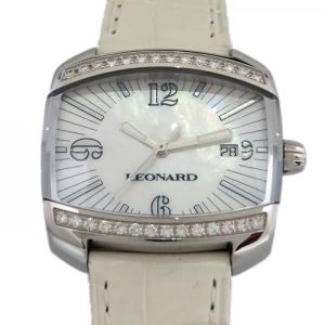 レオナール LEONARD カーヴ ベゼルダイヤ CU6Q100 ホワイト文字盤 新品 腕時計 レディース｜gc-yukizaki