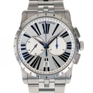ロジェ・デュブイ ROGER DUBUIS エクスカリバー 42 マイクロローター クロノグラフ RDDBEX0400 シルバー文字盤 中古 腕時計 メンズ｜gc-yukizaki