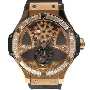 ウブロ HUBLOT ビッグバン バットバン トゥールビヨン ベゼルバケットダイヤ 305.PM.0004.RX.1904 グレー文字盤 アウトレット 腕時計 メンズ