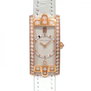 ハリーウィンストン アヴェニューC AVCQHM19WW018 K18WG無垢 純正ダイヤ シェル クオーツ レディース 腕時計 ハリーウィンストン HARRY WINSTON AVCQHM19WW018 アヴェニューC K18WG