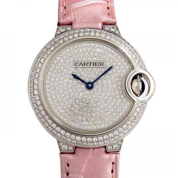 カルティエ Cartier バロンブルー WE902047 全面ダイヤ文字盤 新古品 腕時計 レディ...